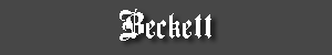 Beckett Font